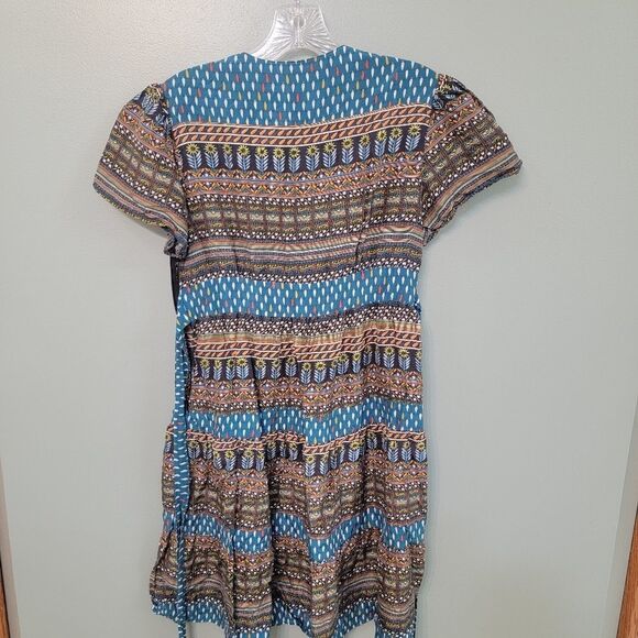Anthropologie What Comes Around Goes Around Tie Fit and‎ Flare Dress - Picture 7 of 9